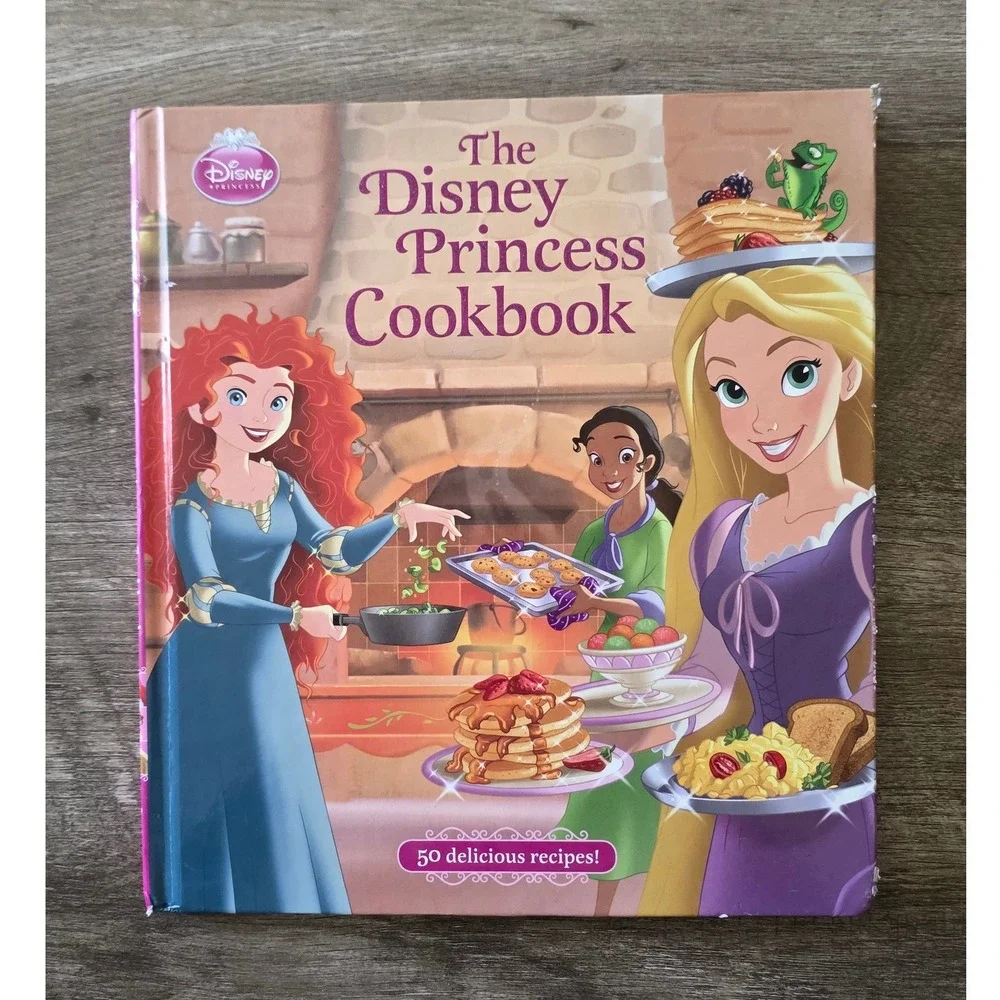The Disney Princess Cookbook Hardcover 50 Recipes Merida Rapunzel Tiana 2013